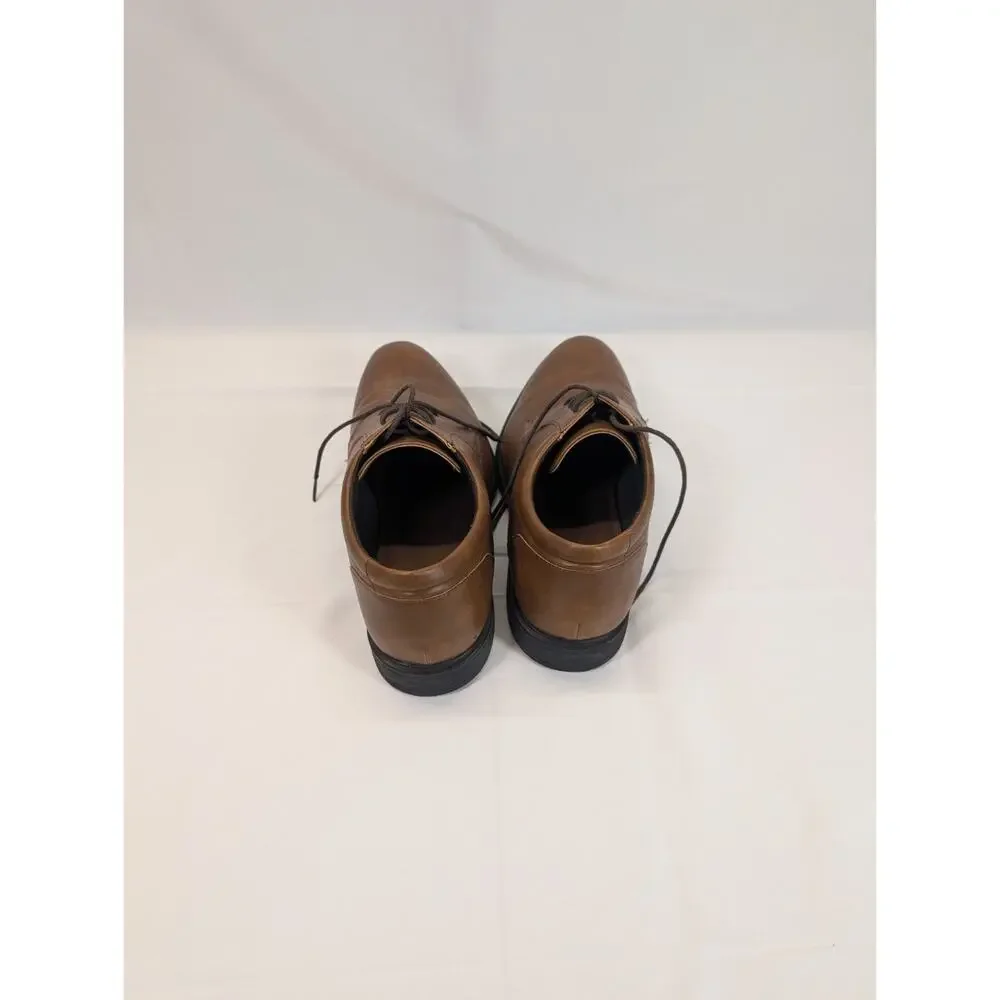 Perry Ellis Portfolio Men’s Brown Leather Dress Shoes Size 12